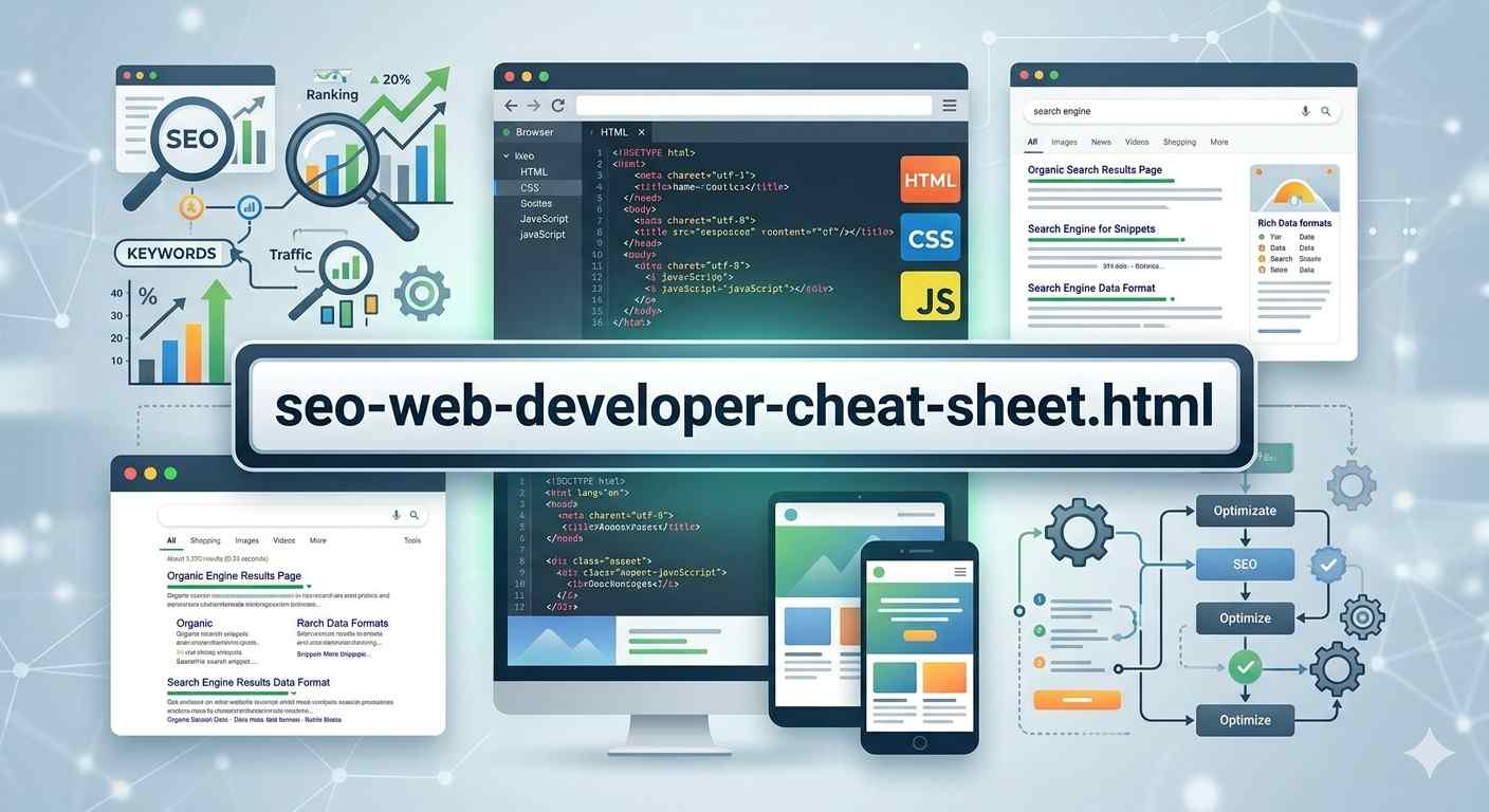 SEO Web Developer Cheat Sheet – code and technical notes